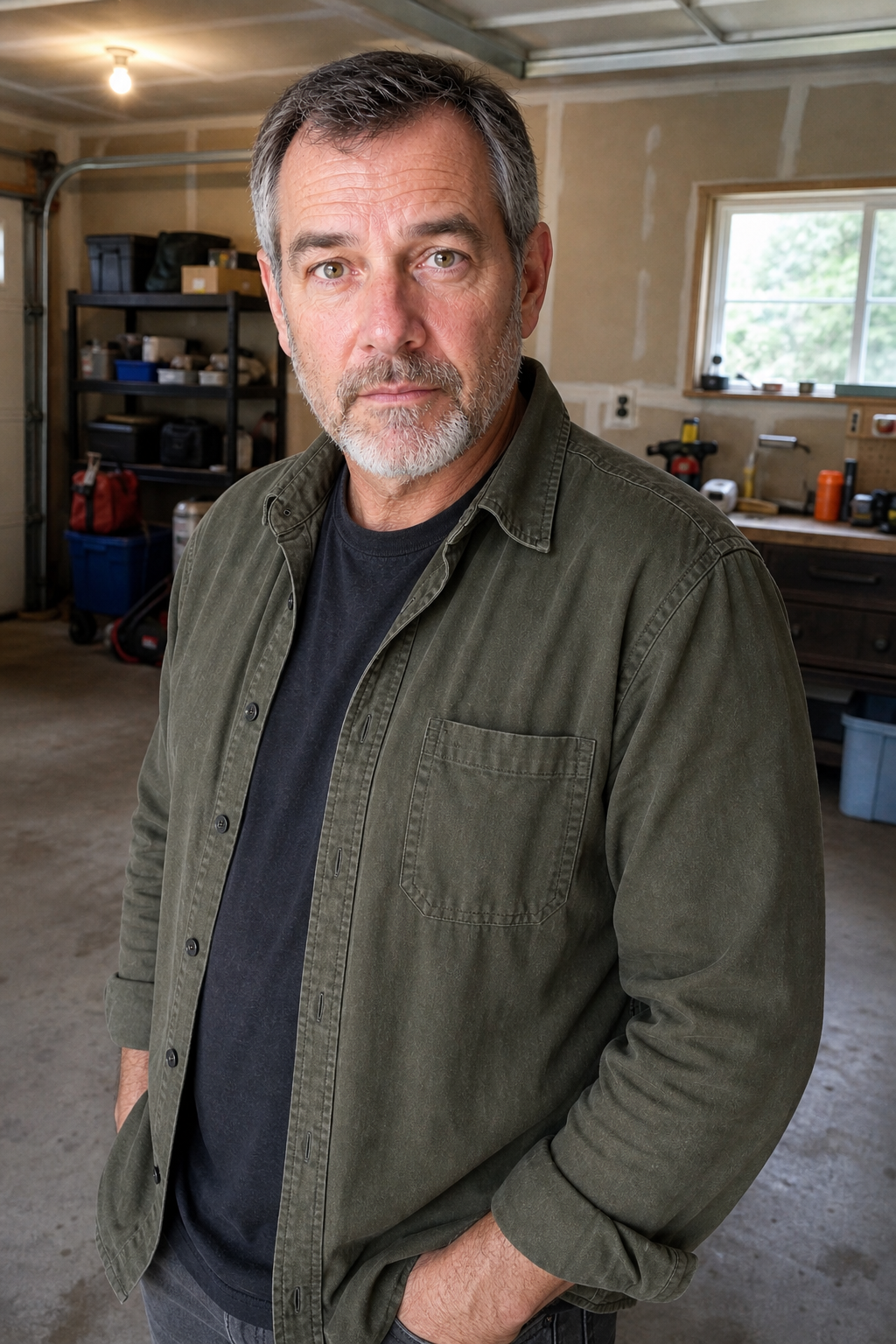 Martin Hale in his home workshop